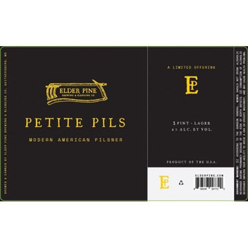 Elder Pine Brewing & Blending Petite Pils