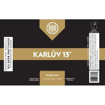 Schilling Beer Karlův 13° Czech Dark Lager