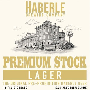 Haberle Brewing Premium Stock Pre-Prohibition Lager