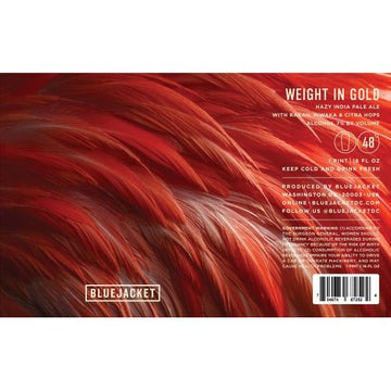 Bluejacket Brewing Weight In Gold Hazy IPA