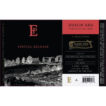 Elder Pine Brewing & Blending Dublin Irish Red Lager