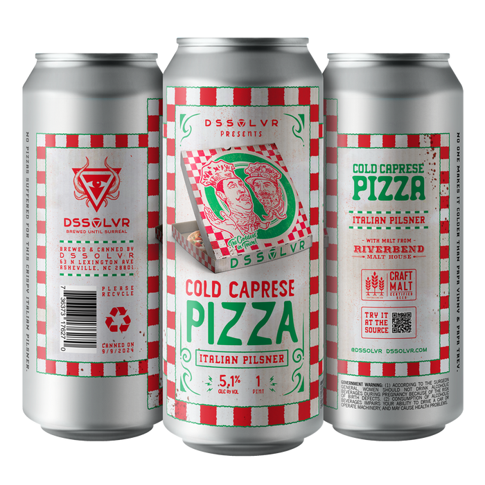 DSSOLVR Cold Caprese Pizza Italian Pilsner