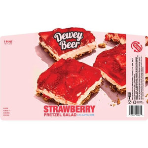 Dewey Beer Strawberry Pretzel Salad