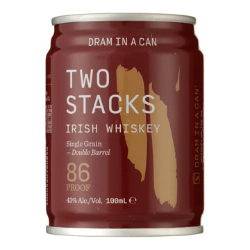 Two Stacks Dram in a Can Single Grain Double Barrel Irish Whiskey