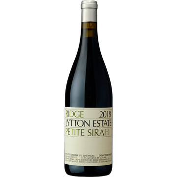 Ridge Lytton Estate Petite Sirah - 2018