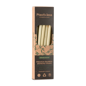 Plasticless Reusable Bamboo Drinking Straws
