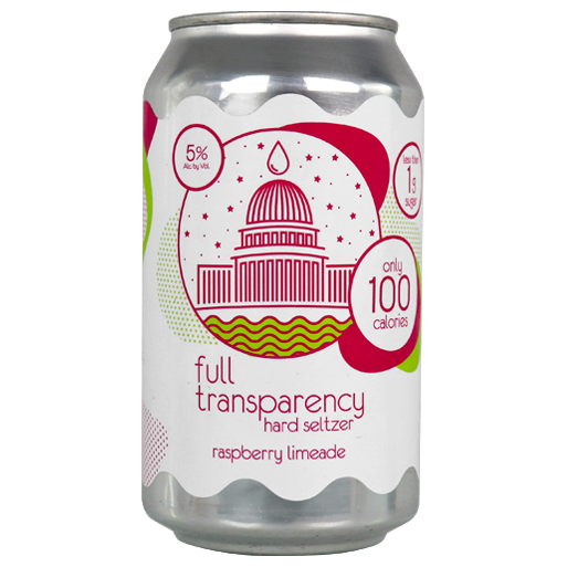 Full Transparency Raspberry Lime Spiked Seltzer