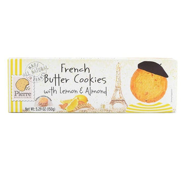 Pierre Biscuiterie French Butter Cookies with Lemon & Almond