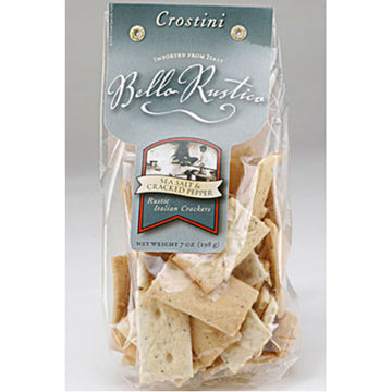 Bello Rustico Sea Salt & Cracked Pepper Crostini