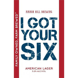 Manor Hill Brewing Company I Got Your Six American Lager