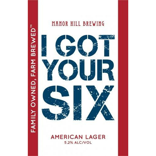 Manor Hill Brewing Company I Got Your Six Cold IPA