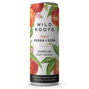 Wild Roots Peach Vodka & Soda