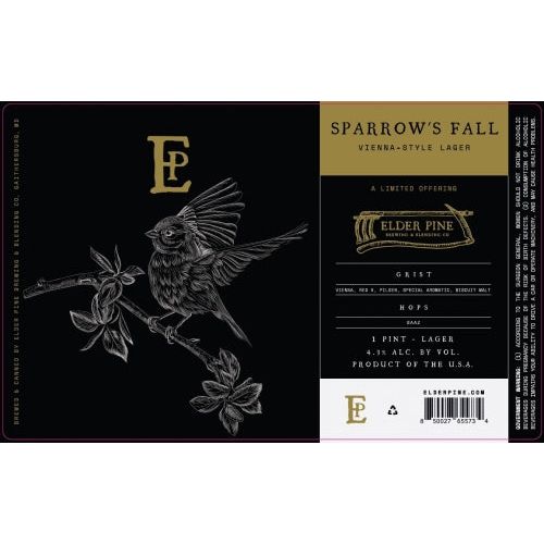 Elder Pine Brewing and Blending Sparrow's Fall