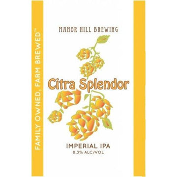Manor Hill Brewery Citra Splendor Imperial IPA